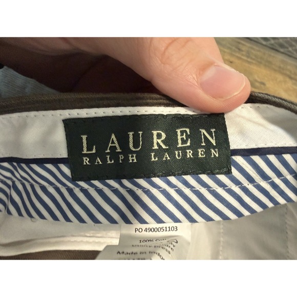 NWT $65 Men's Lauren Ralph Lauren Green Corduroy Pants 36Wx32L Flat front Pant - Picture 4 of 11